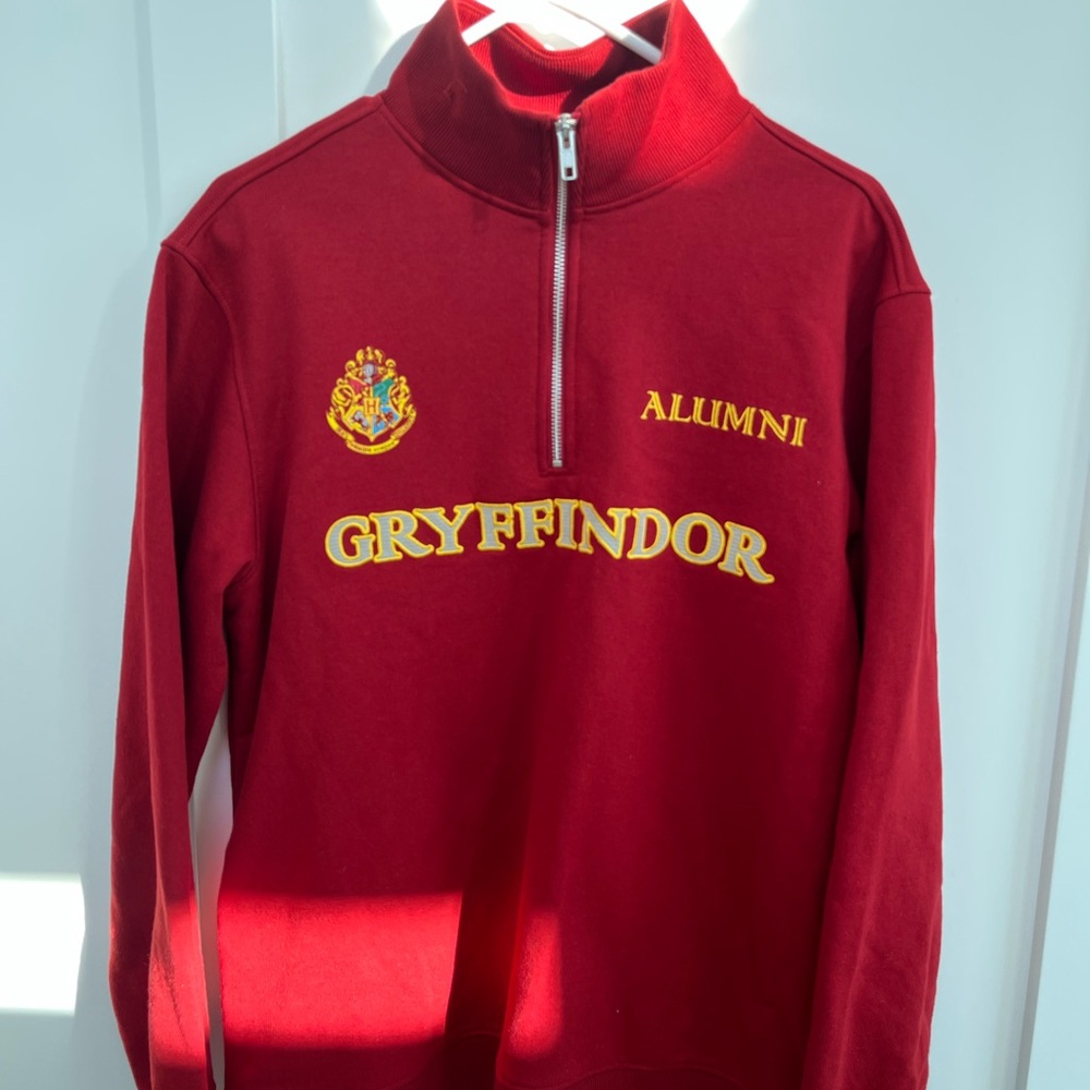 Red Gryffindor Alumni Quarter-Zip Sweatshirt